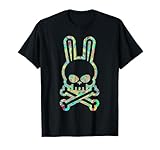 Funny Easter Bunny Retro Tie Dye bunny skull Cross Bone T-Shirt
