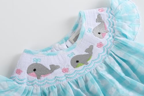 Girls Baby and Toddler Smocked Romper3