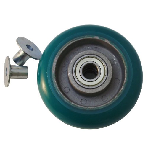 6" X 2" Round Tread Polyurethane on Aluminum Wheel, 900 lbs Capacity (6DUA60)
