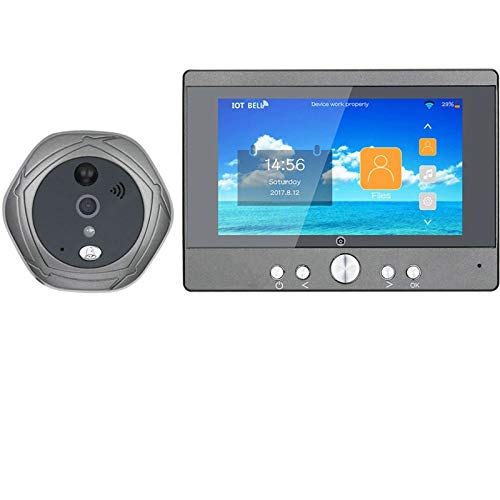 Sbeautli WiFi Timbre inalámbrico Digital Puerta del Peephole 5