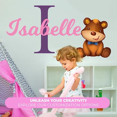 Vinilo Decorativo Osito Personalizable 22" x 12" miniatura 2