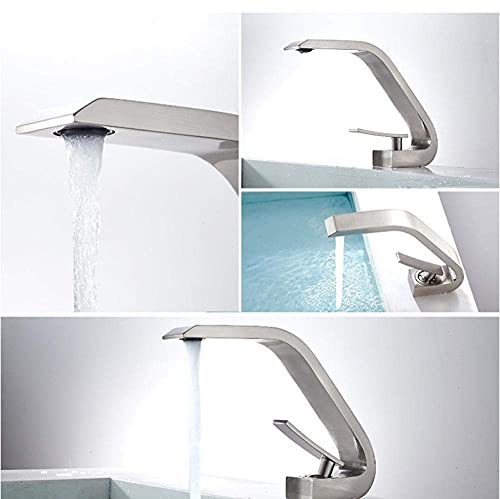Robinet lavabo et cuisine en acier chromé pour mitigeur bassin