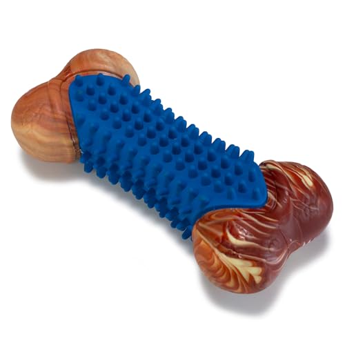 Arquivet RUSSET Dog Toy Durable Bone for Dogs, blue