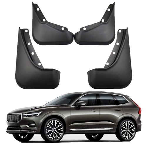 Image of Mud Flaps Compatible with 2026 Volvo XC60 Accessories 2018-2025 SAll Weather Fender Guard Mudguards Sediment Protection No Need to Drill Holes