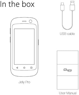 Unihertz Jelly Pro 3GB+32GB, The Smallest 4G Smartphone in The World, Android 8.1 Oreo Unlocked Small Sized Cell Phone, Black