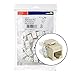 Leviton 61110-BI6 Extreme 6+ QuickPort Connector, CAT 6, Ivory, 25-Pack