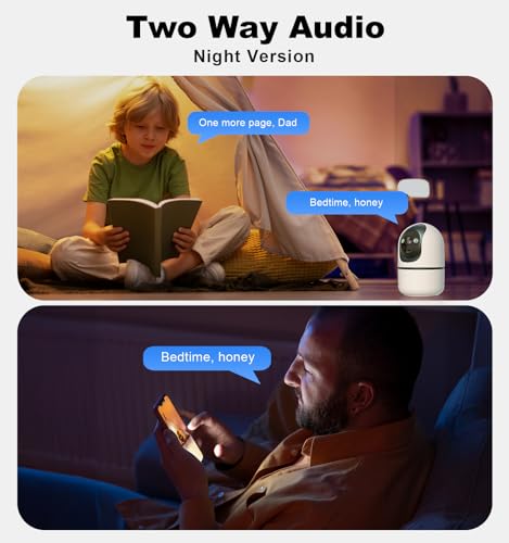 Image of Gyliziex Indoor Security Camera 2 Packs, 2K 5G WiFi Baby /Pet /Dog /Nanny Cameras for Home Security, 360 PTZ Security Cameras with US Servers Phone App, 911 One-Tap Call,AI Smart Detection