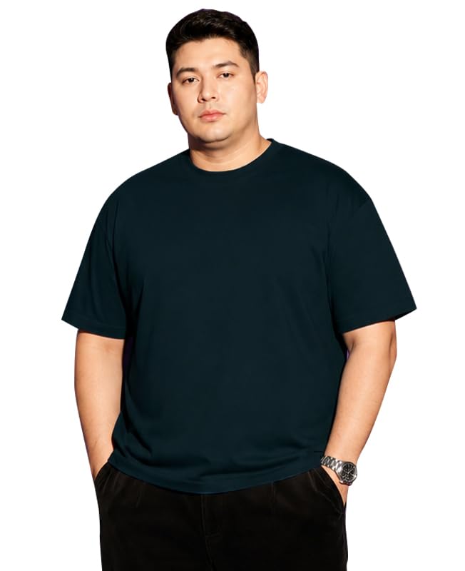 Image of Sleepynuts Men's Everyday Wear Crew Neck Regular Fit T-Shirt | Half Sleeve Solid Plain Casual T-Shirt for Men | Soft Breathable Fabric |
