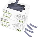 PUPILLEMON 200 Pièces Surchaussures Jetables en Non Tissé, Surchaussures Antidérapantes Ré...