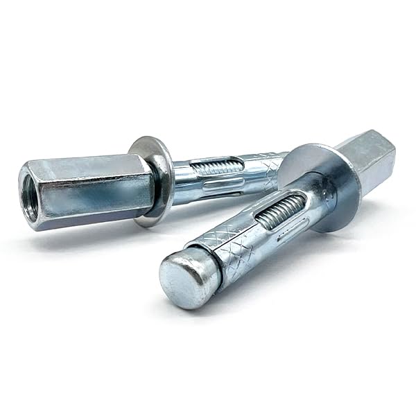 (50 Pieces) 3/8"x1-7/8" Rod Hanger Sleeve Anchors Zinc