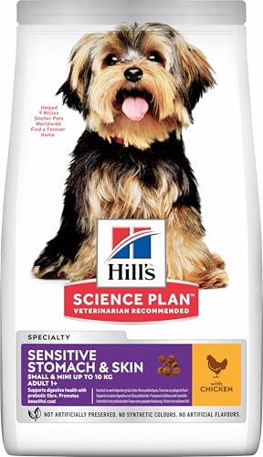 Hills Science Plan Sensitive Stomach & Skin Small & Mini Adult Dog Food With Chicken 1.5Kg