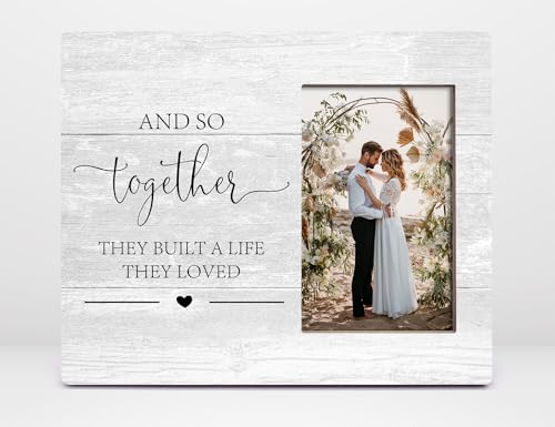 Orchroma Wedding Photo Frame for Couples 4x6