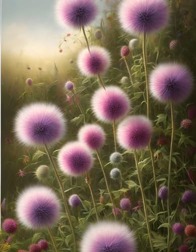 Affiches sur toile chardon pour salon moderne dessin arc-en-ciel 58x90 cm
