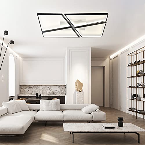 Black Pinwheel Ceiling Light