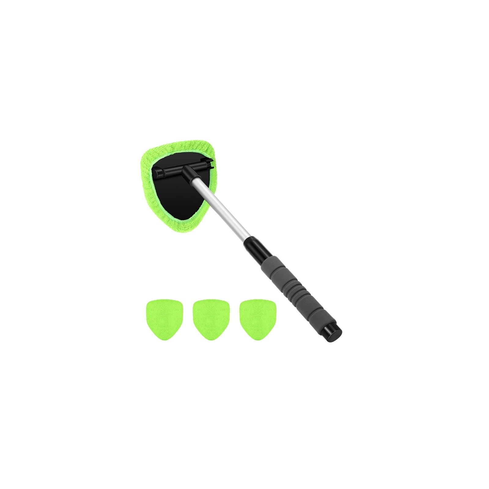 Car Washer Pump 2026 Car Windshield Cleaning Brush Set Microfiber Telescopic Window Glass Cleaner Scraping Mist(Green Set)
