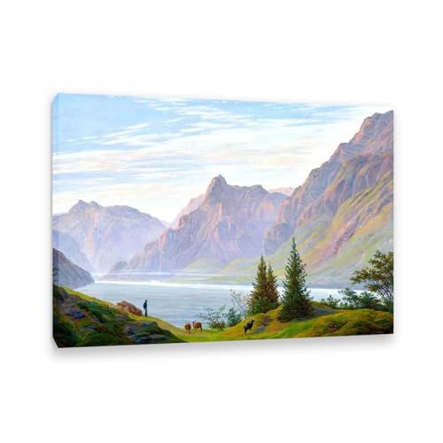 Affiche sur toile paysage abstrait Friedrich cadre interieur decoration salon