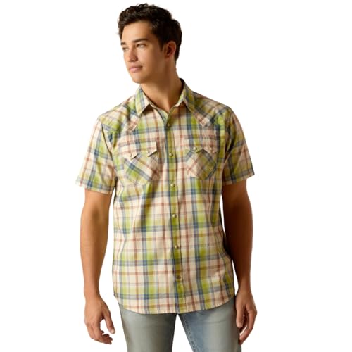 Image of ARIAT Men's Hinston Retro Fit Shirt, Sandshell, Large