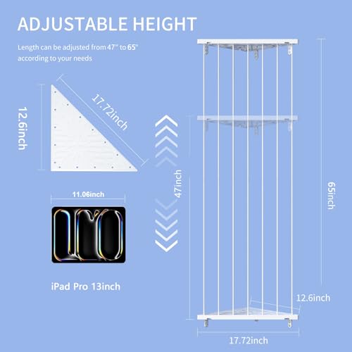 Befayoo Stuffed Animal Storage Toy Organizer(Patented) - Corner Stuffed Animal Holder Length Adjustable - Stuffed Animal Wall Storage for Nursery Playroom Bedroom Kids Room Decor(White)