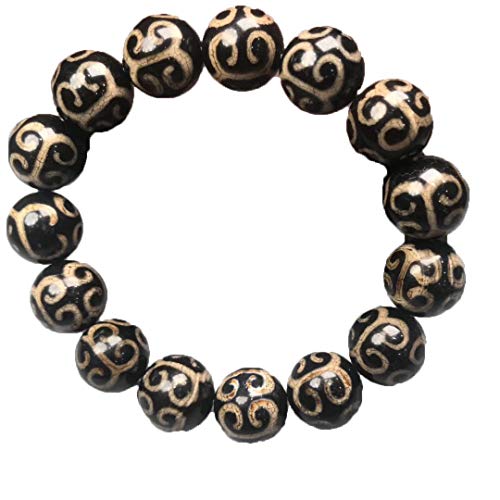 Agate naturelle jonc durable fini les bijoux qui ternissent bracelet en pierre véritable mixte