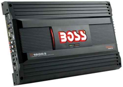 Boss D1800.5 Diablo 5-Channel Mosfet Bridgeable Power Amplifier Remote subwoofer level control; Line