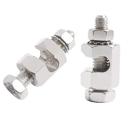 2Pcs Copper Grounding Clamps Solar Panel Earthing Ground Lug Cable Clamp for Completing Ground...