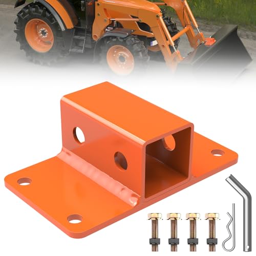 2026 Newly Upgraded Bolt on Tractor Bucket 2 in ReceiverClass 3 Trailer Hitches can Handle a Max Towing Capacity of 6 000 lbs.2 Towing Hitch Receiver Compatible with Tractor Bucket RV UTV Truck