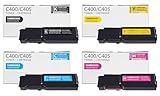 VersaLink C400 C405 Toner Bundle (4-Pack, BK/C/M/Y) Replacement for Xerox VersaLink C405 C400 C400D C400DN C405 C405DN C405N Printer, 106R03500 106R03501 106R03502 106R03503 Toner