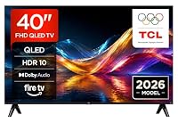 TCL 40V5D – 40 Zoll Full HD, QLED, HDR, Direct LED, Fire TV, Press and Ask Alexa, AirPlay 2, Rahmenloses Design in Metall-Optik – Ansicht 1