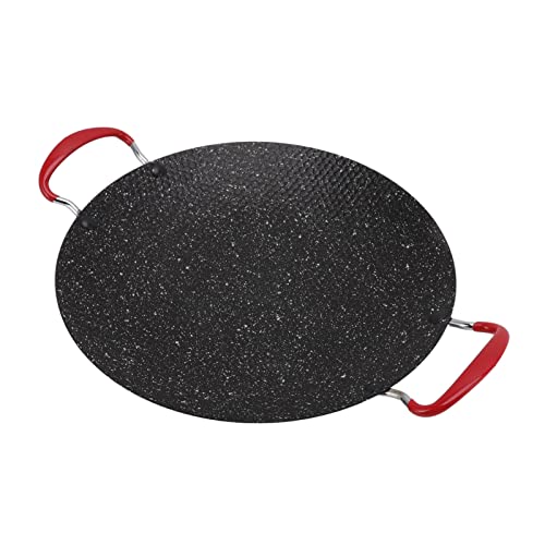 Korean BBQ Grill Pan, Wide Use BBQ Gill Plate Deepened for Camping 38cm