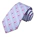 Hi-Tie Men Ties Sets Silk Stripe Paisley Necktie Pocket Square Cufflinks for Business Wedding,Light Baby Blue