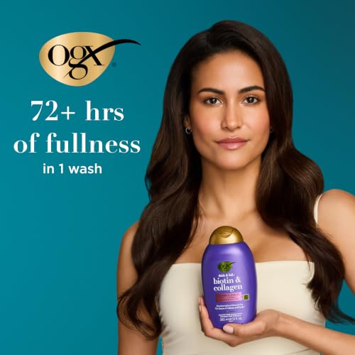 OGX Thick & Full + Biotin & Collagen Shampoo & Conditioner, 2 x 13 fl. oz - image 8