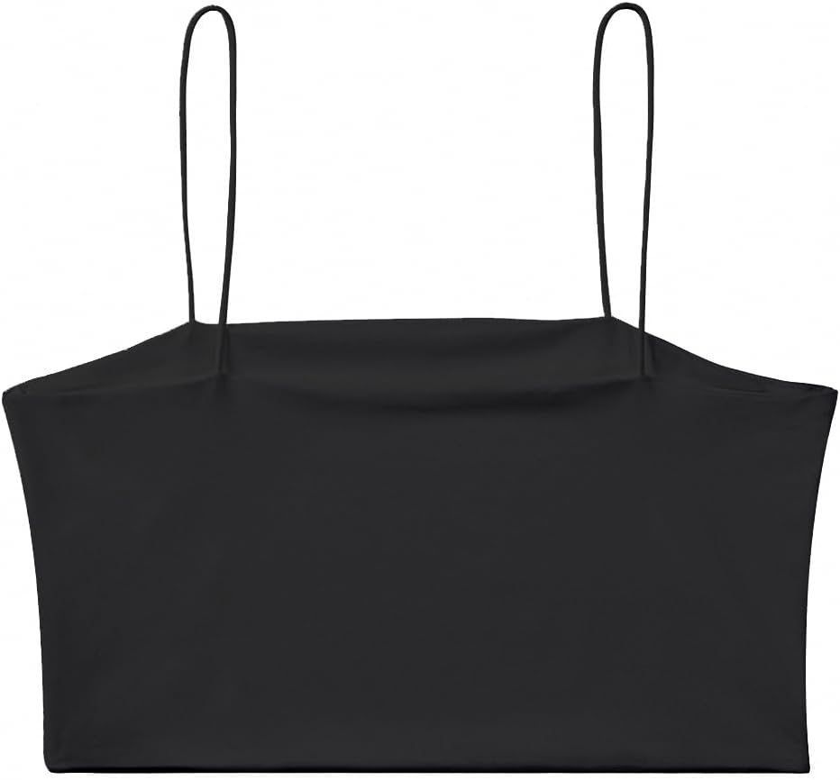 Women's Basic Spaghetti Strap Crop Top Camisole Y2k Sleeveless Tube Sexy Cami Shirts Tank Tops - Image 5