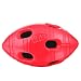 Nerf Dog TPR Red Crunch & Squeak Bash Football Dog Toy, Red, Medium