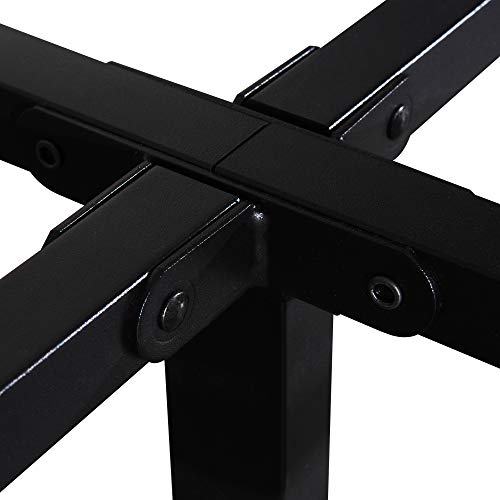 Homdock Full Size Bed Frame-Heavy Duty 16 Inch Metal Platform Mattress Foundation/Sturdy Strong Steel Structure/Fits To 3500 Lbs/Noise Free/None Slip/No Box Spring Needed/Black Finish #TOP3