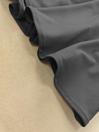 Image of Women's Play Dress, Short Sleeve Mini Skirt with Pockets, Black, Size XL