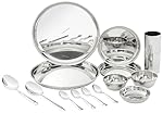 Solimo Dinner Set | Stainless Steel | Mirror Finish | Set of 18 – Solid