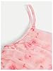 WDIRARA Girl's Floral Print Square Neck Mesh Sleev... #2