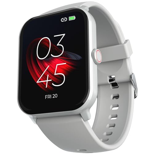 Image of beatXP Marv Neo Smart Watch with 1.85 inch Ultra HD Display, Bluetooth Calling, 240 * 280px, AI Voice Assistant, 100+ Sports Modes, Heart Rate Monitoring, SpO2, IP68, Fast Charging (Ice Silver)