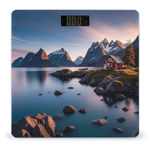 Báscula Digital para Baño Norway Islands con Pantalla LCD Grande miniatura 1