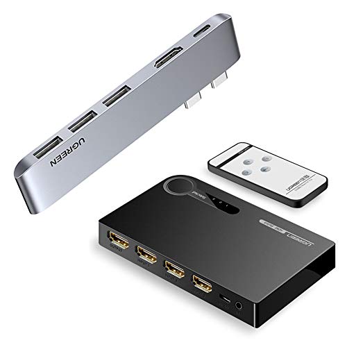 UGREEN HDMI Switch 4K 3 Port HDMI Switcher Splitter Hub with USB C