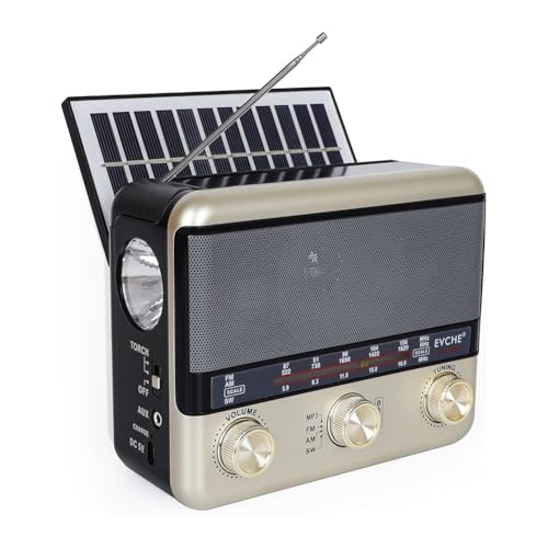 Radio portable AM FM SW Bluetooth avec haut-parleur carte TF et USB