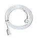 FIRMERST Flat Plug Extension Cord 6 Feet 16Awg 1625W White