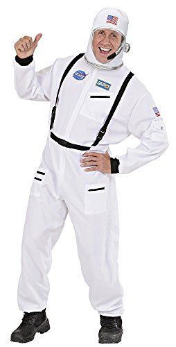 W WIDMANN MILANO Party Fashion - Unisex Adult Astronaut Helmet, Headwear, Helmet, Space, Carnival, Theme Parties