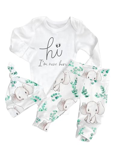 Image of WIQI Newborn Boy Clothes Letter Print Long Sleeve Romper+Cute Animal Pants With Hat 3PCS Baby Boy Fall Winter Outfits