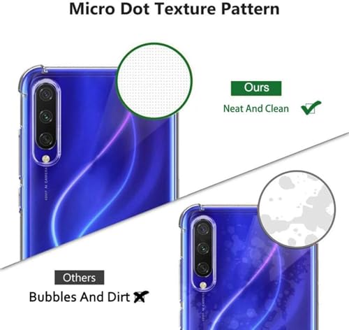 Image of BOXXO Flexible Back Cover for Mi A3 | Back Cover Transparent Clear Shockproof Case Four Corner Protection | Slim Protective Mobile Phone Cover for Mi A3