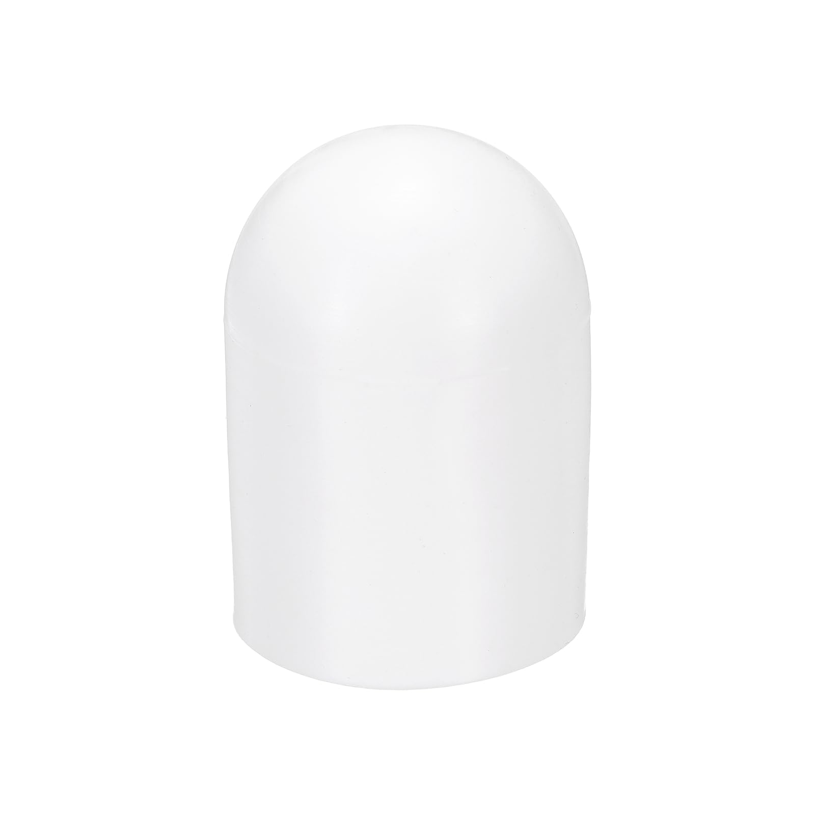 sourcing map Flashlight Diffuser Caps, 53.5mm ID x 78mm Height Flexible Silicone End Caps, Screw Thread Protector Covers for 54-58mm Torch LED Lights Furniture Tubing Bolt, White