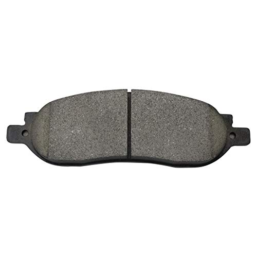 Image of TRQ Rear Brake Pad and Rotor Set Ceramic Coated Drilled Slotted Vented Rotors Compatible with 2005-2007 Ford F-250 Super Duty F-350 Super Duty