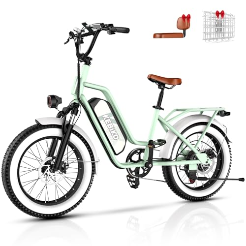 2 Seater Electric Bike, 1300W Peak (750W) Motor...