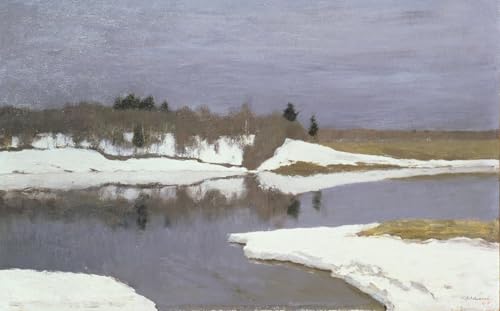 Affiche impression Début du printemps Levitan - Image sur toile et tableau décoration murale 60x90