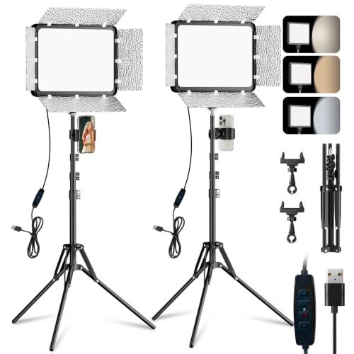 EMART 2-Pack LED Video Light Kit